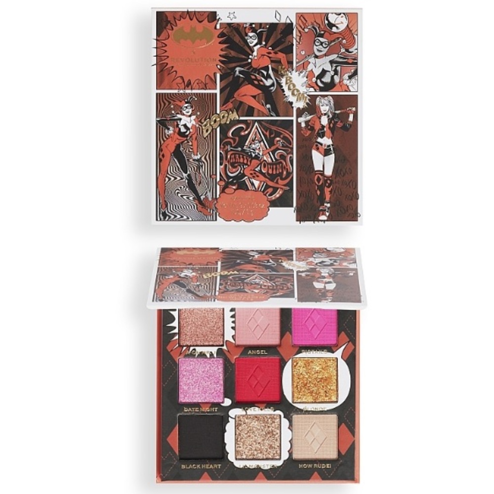 Revolution X DC Harley Quinn Rebel‎ Heart Eyeshadow Palette Batman